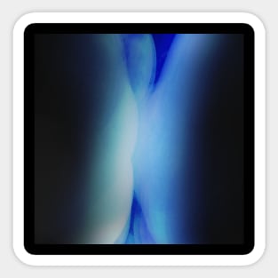 Deep blue cavern light Sticker